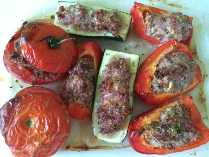 Gratin de légumes d'été farcis