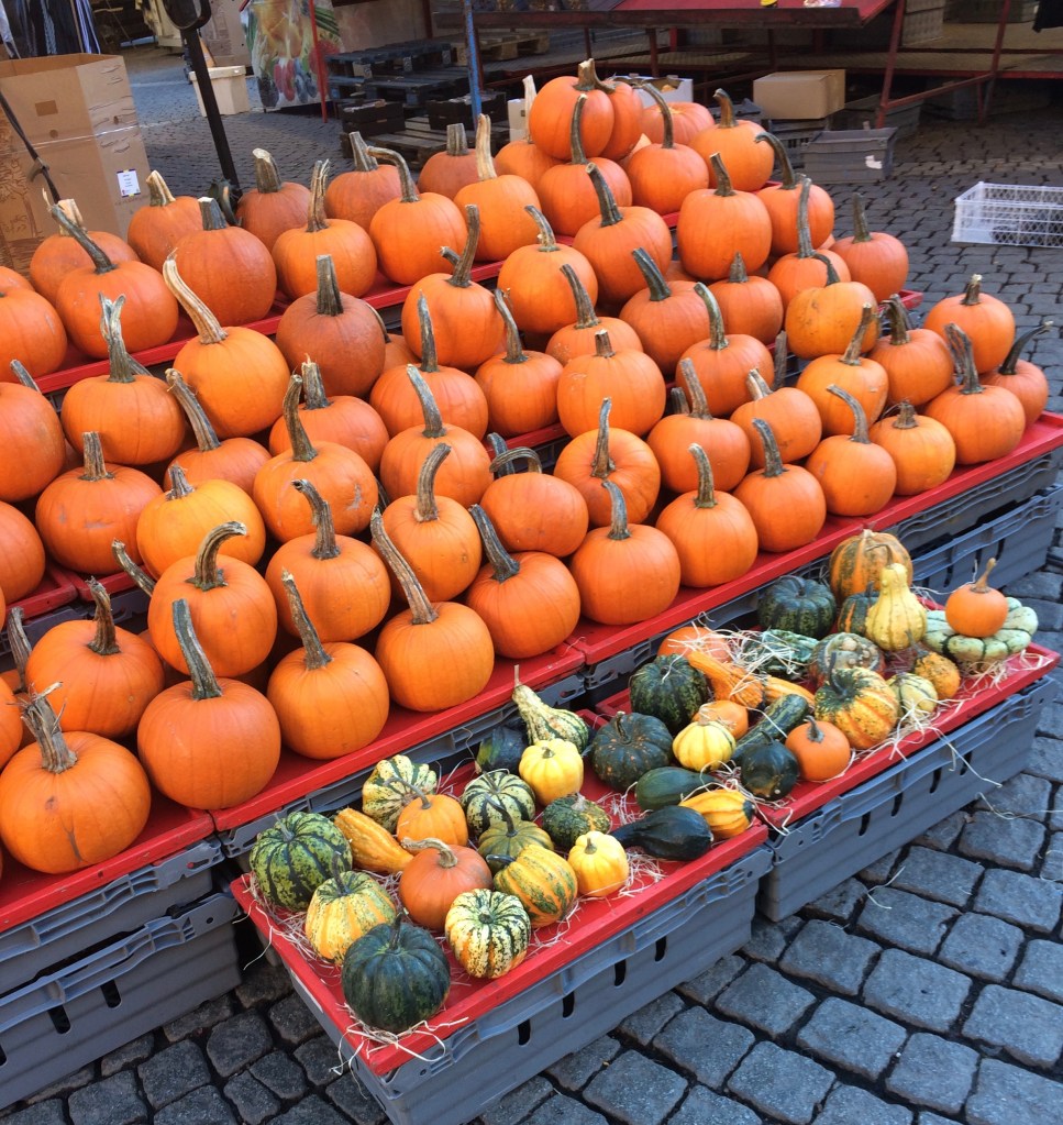 Citrouilles au marché de Stockholm