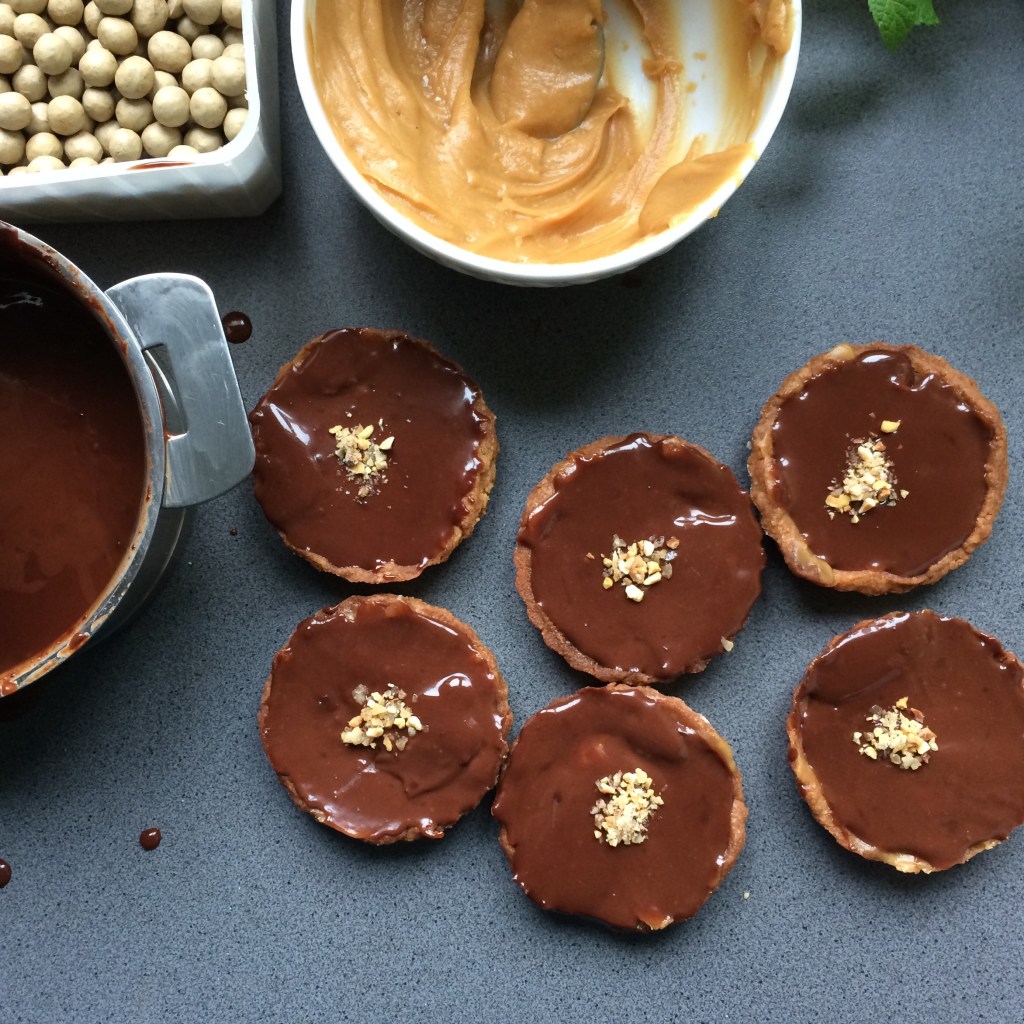 Tartelettes chocolat-cacahuètes