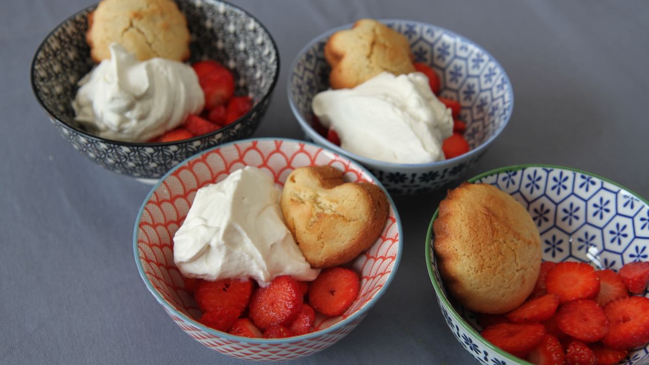 Biscuits à la vanille et fraises de Phalempin
