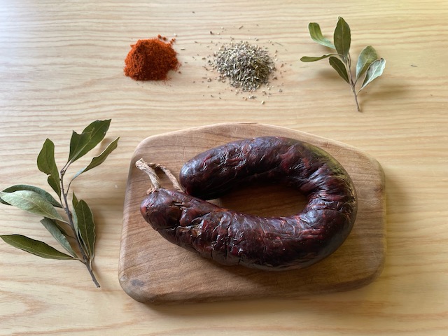 Chouriço de cebola - charcuterie portugaise