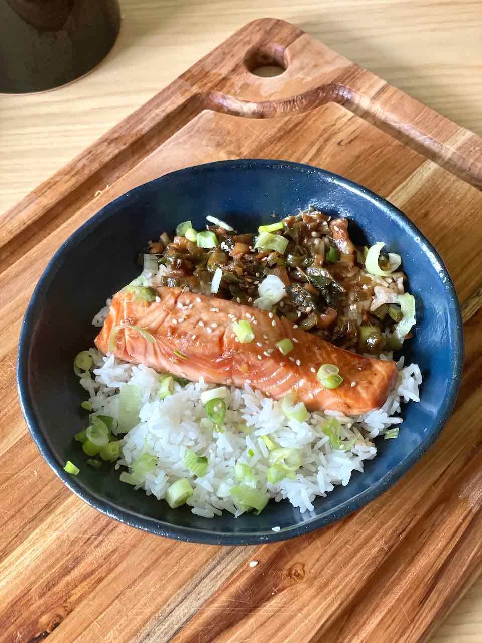 Saumon laqué sauce teriyaki