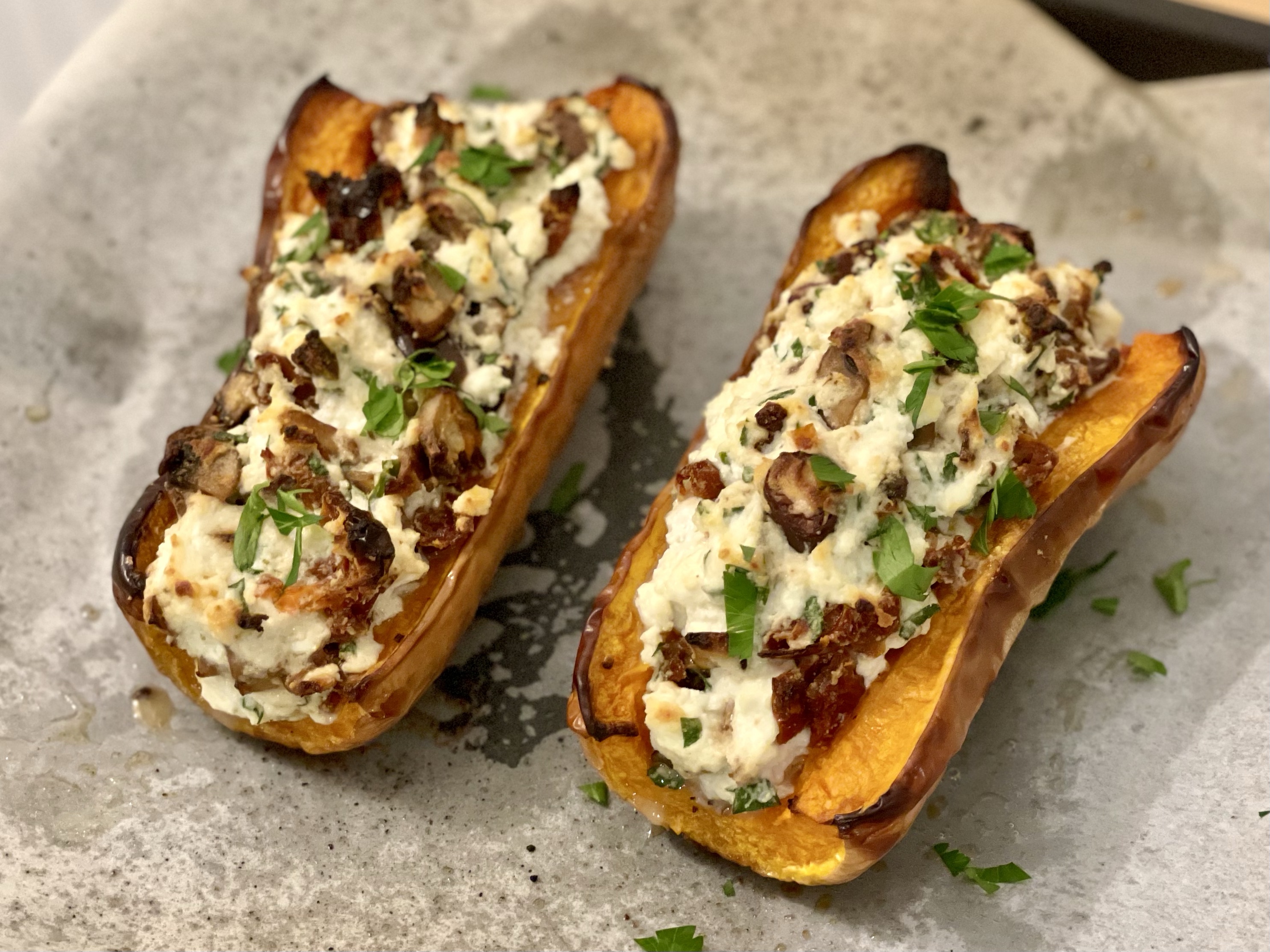 Butternut farci – saveur méridionale
