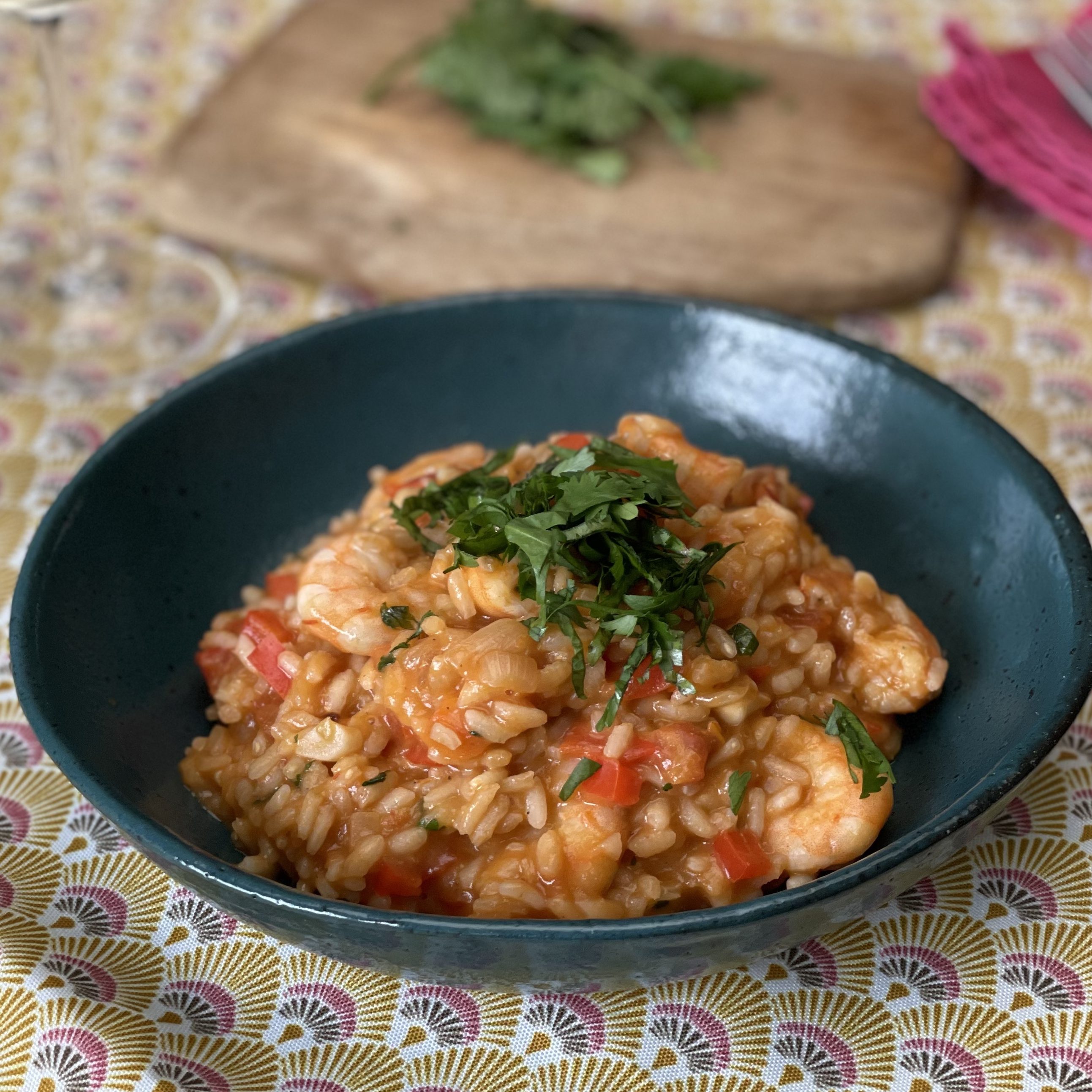 Riz crevettes portugais