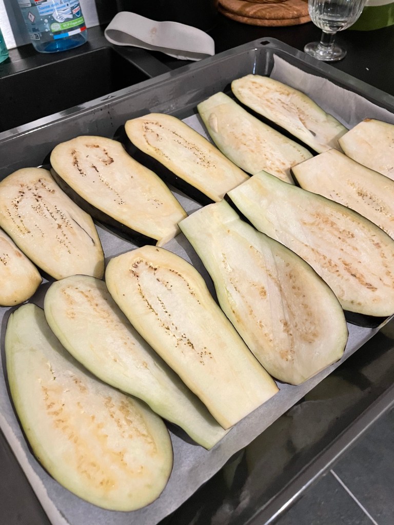 Préparation cuisson des aubergines au four